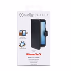 Immagine di Custodia similpelle nero CELLY WALLY - Apple iPhone XS / iPhone X WALLY900