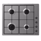Immagine di Piano cottura gas acciaio inox nero CANDY PIANO GAS CHW6LBX 33801976