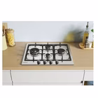 Immagine di Piano cottura gas acciaio inox Grigio CANDY PIANO COTTURA 60CM CHG6D4WX 33801985