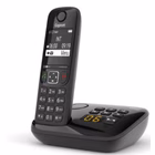Immagine di Telefono cordless digitale GIGASET CORDLESS AS690 A NERO - CON SEGRETERIA S30852H2836K101