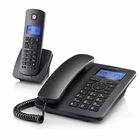 Immagine di Telefono cordless digitale MOTOROLA CORDLESS + FISSO - C4201 COMBO NERO 107C4201
