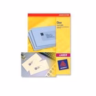 Immagine di Etichette adesive in poliestere trasparente lucido, 38,1x21,1mm, 65 etichette per foglio, 25 fogli