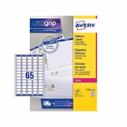 Immagine di Etichette adesive bianche in carta ecologica, 38,1x21,2mm, 65 etichette per foglio, 100 fogli