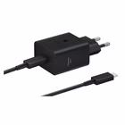 Immagine di SAMSUNG CHARGER 45W BLACK TYPE C CON CAVO EP-T4511XBEGEU