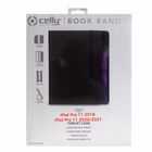 Immagine di Custodia semilpelle per iPad air 11 celly bookband17 colore nero