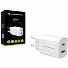 Immagine di Caricabatterie a 2 porte PD PPS (1x USB e 1x USB-C) CONCEPTRONIC ALTHEA11W 33W colore bianco