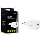 Immagine di Caricabatterie a 2 porte PD (1x USB e 1x USB-C) CONCEPTRONIC ALTHEA15W 20W colore bianco