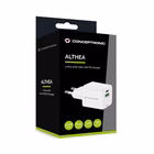 Immagine di Caricabatterie a 2 porte PD (1x USB e 1x USB-C) CONCEPTRONIC ALTHEA15W 20W colore bianco