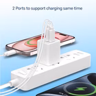 Immagine di Caricabatterie a 2 porte PD (1x USB e 1x USB-C) CONCEPTRONIC ALTHEA15W 20W colore bianco