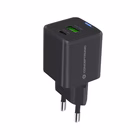 Immagine di Caricabatterie a 2 porte PD (1x USB e 1x USB-C) con cavo CONCEPTRONIC ALTHEA16B 33W colore nero