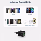 Immagine di Caricabatterie a 2 porte PD (1x USB e 1x USB-C) con cavo CONCEPTRONIC ALTHEA16B 33W colore nero