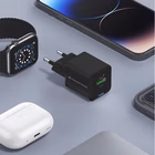 Immagine di Caricabatterie a 2 porte PD (1x USB e 1x USB-C) con cavo CONCEPTRONIC ALTHEA16B 33W colore nero