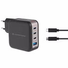 Immagine di Caricabatterie a 4 porte PD (1x USB e 3x USB-C) con cavo CONCEPTRONIC ALTHEA18B colore nero