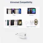 Immagine di Caricabatterie a 2 porte PD (1x USB e 1x USB-C) con cavo CONCEPTRONIC ALTHEA16W 33W colore bianco