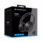 Immagine di Cuffie senza filo Nero CONCEPTRONIC CUFFIE STEREO BLUETOOTH 5.4, Ingresso Audio 3.5mm PARRIS03B