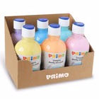 Immagine di Tempera brillante pastello - 300 ml - colori pastel assortiti - primo - box 6 colori