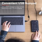 Immagine di TRUST TASTIERINO NUMERICO CABLATO - TRUST XALAS NERO 22221