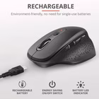Immagine di TRUST MOUSE ERGONOMICO WIRELESS RICARICABILE - SCROLL OR 23812