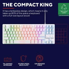 Immagine di TRUST GXT 833 THADO TASTIERA ECO ILLUMINATA TKL - BIANCO 24738