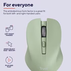 Immagine di TRUST MOUSE WIRELESS SILENZIOSO - PLASTICA RICICLATA 82% 25042