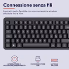 Immagine di TRUST ODY II TASTIERA WIRELESS SILENZIOSA - NERO LAYOUT 25012