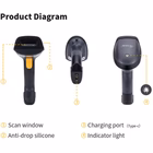 Immagine di Lettore codici a barre CONCEPTRONIC EQUIP - SCANNER WIRELESS CODICI A BARRE 2D, con St 351024