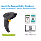 Immagine di Lettore codici a barre CONCEPTRONIC EQUIP - SCANNER WIRELESS DI CODICI A BARRE 2D, Lun 351026