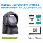 Immagine di Lettore codici a barre CONCEPTRONIC EQUIP - SCANNER CODICI A BARRA DA TAVOLO 2D USB 351027