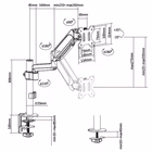 Immagine di 17 -32 monitor desk mount bracket