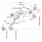 Immagine di 17 -32 dual monitor desk mount br