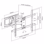 Immagine di 37 -80 full motion tv wall mount b