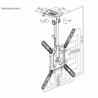 Immagine di 23 -55 ceiling mount tv bracket