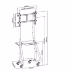 Immagine di 37 -80 heavy-duty tv cart