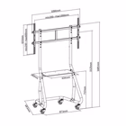 Immagine di 60 -105 heavy-duty tv cart