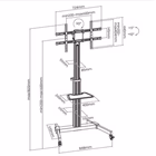 Immagine di 37 -86 rotate tv cart