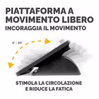 Immagine di Poggiapiedi regolabile con microban