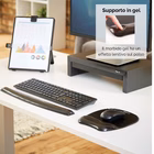 Immagine di Mousepad gelcrystals supp polso ner