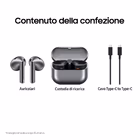 Immagine di Auricolari wireless si USB-C Argento SAMSUNG GALAXY BUDS3 SILVER SM-R530NZAAITV