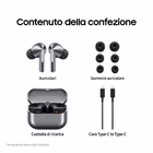 Immagine di Auricolari wireless si USB-C Argento SAMSUNG GALAXY BUDS3 PRO SILVER SM-R630NZAAITV