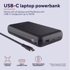 Immagine di Power bank TRUST LARO POWERBANK PER RICARICA LAPTOP DA 100 W - 50% 25240