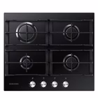 Immagine di Piano cottura gas acciaio inox nero SAMSUNG NA64H3010AK