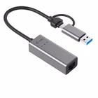 Immagine di Adattatore di rete I-TEC Adattatore universale USB-C / USB M a Etherne C31METAL25LAN