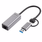 Immagine di Adattatore di rete I-TEC Adattatore universale USB-C / USB M a Etherne C31METAL25LAN