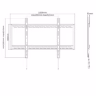 Immagine di 60 -100 fixed curved tv bracket