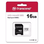 Immagine di Memory Card micro sd hc 16GB TRANSCEND TS16GUSD300S-A - microSD da 16GB, con adattatore, TS16GUSD30