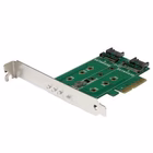 Immagine di Startech.com adattatore ssd m.2 ngff a 3 porte - 1x m.2 pcie nvme , 2x m.2 sata iii m.2 - pcie 3.