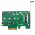 Immagine di Startech.com adattatore ssd m.2 ngff a 3 porte - 1x m.2 pcie nvme , 2x m.2 sata iii m.2 - pcie 3.