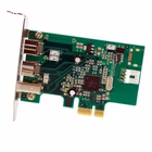 Immagine di Startech.com scheda adattatore pci express firewire 2b 1a 1394 a basso profilo - 3 porte - adattator
