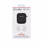 Immagine di Cover silicone nero CELLY AIRCASE - AIRPODS 1st Gen. / 2nd Gen. Case FEELIN AIRCASEBK