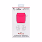 Immagine di Cover silicone fucsia CELLY AIRCASE - AIRPODS 1st Gen. / 2nd Gen. Case SHOCK AIRCASEFX